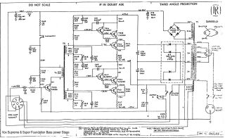 Jennings Super Foundation Bass 100W schematic circuit diagram